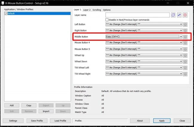 Thủ thuật Windows: 'Độ' tính năng cho nút cuộn chuột