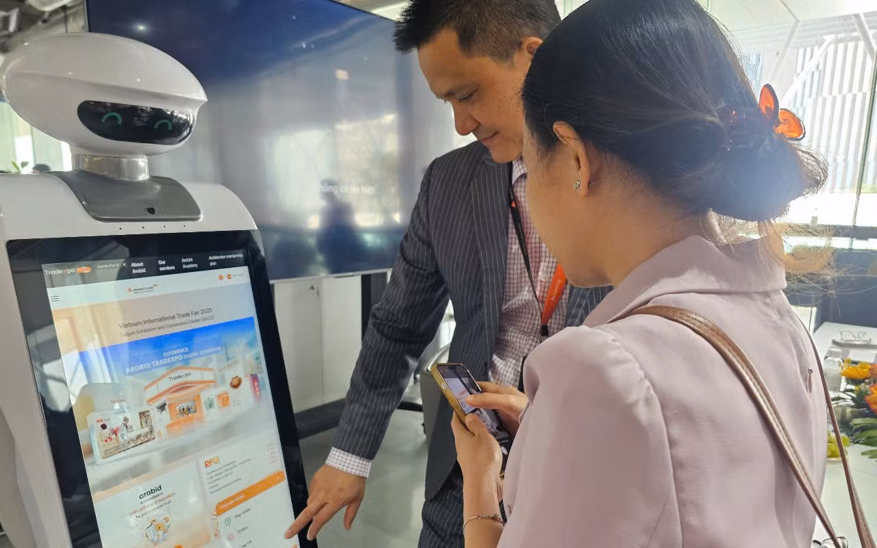 Nhiều công nghệ mới được ứng dụng trên nền tảng Arobid TradeXpo mang khát vọng chinh phục và kết nối thương mại toàn cầu.