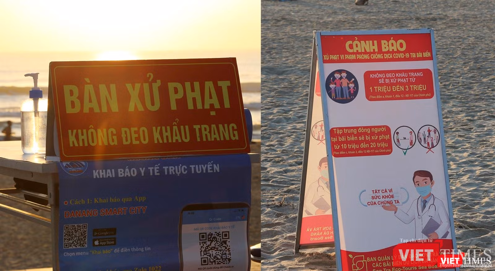 Lực lượng chức năng cảnh báo các nguy cơ và yêu cầu người dân tuân thủ 5K