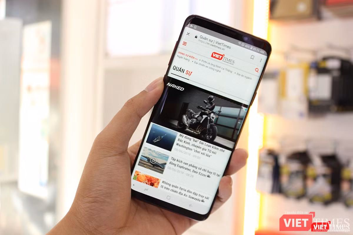 Galaxy S9 Plus có màn hình 6,2 inch, độ phân giải 2K+ Galaxy S9 Plus có màn hình 6,2 inch, độ phân giải 2K+
