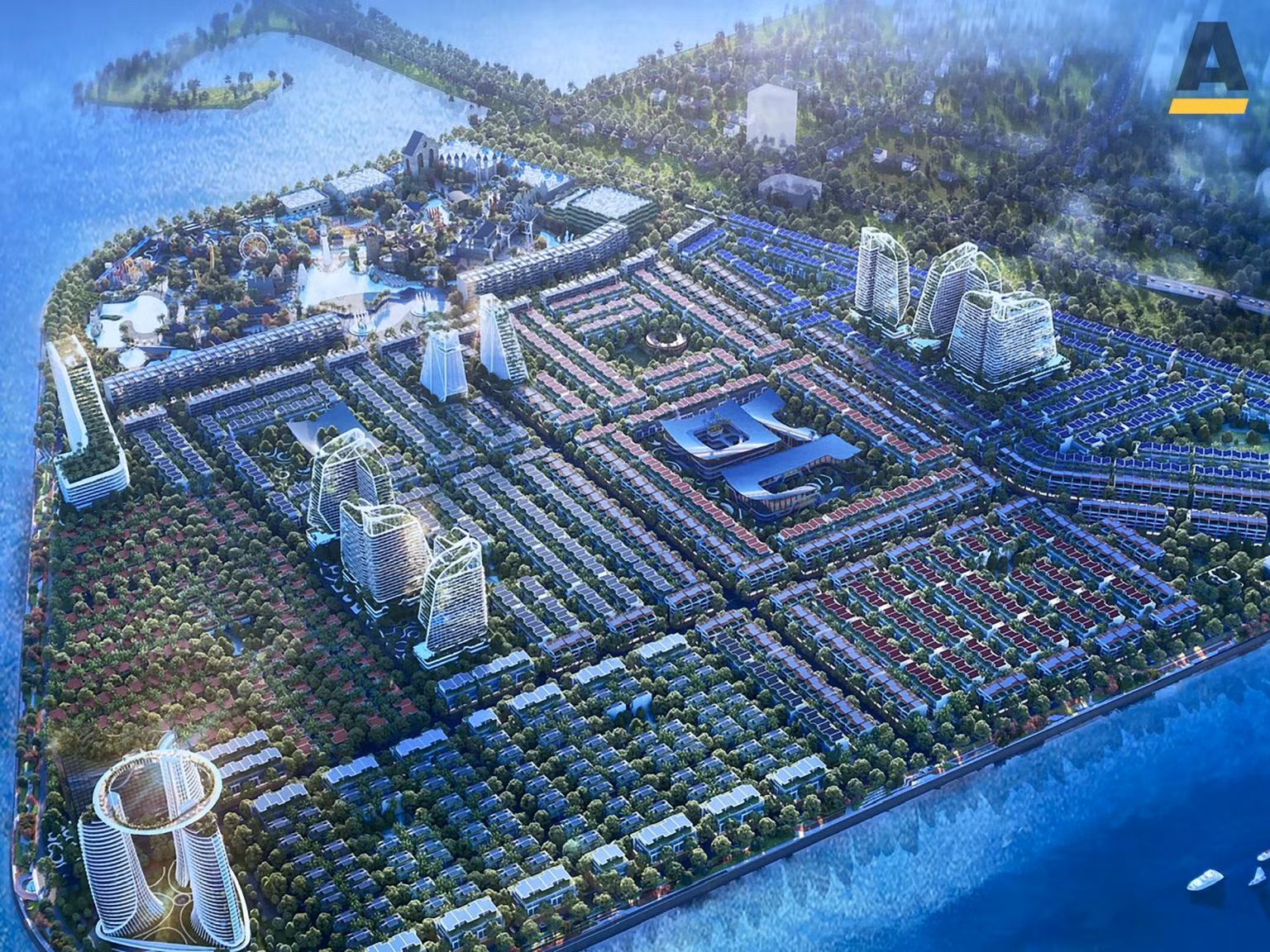 Phối cảnh dự án Khu đô thị mới Thuận Phước - Đà Nẵng sau khi hoàn thành