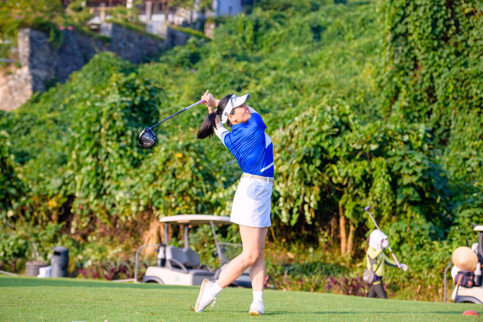 Giải Golf "Vòng tay nhân ái" lần 2 còn có sự tham gia của các golfer nữ.