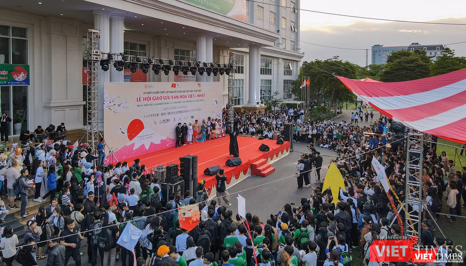 Quang cảnh lễ hội giao lưu văn hoá Việt – Nhật tại ĐH Đông Á năm 2023