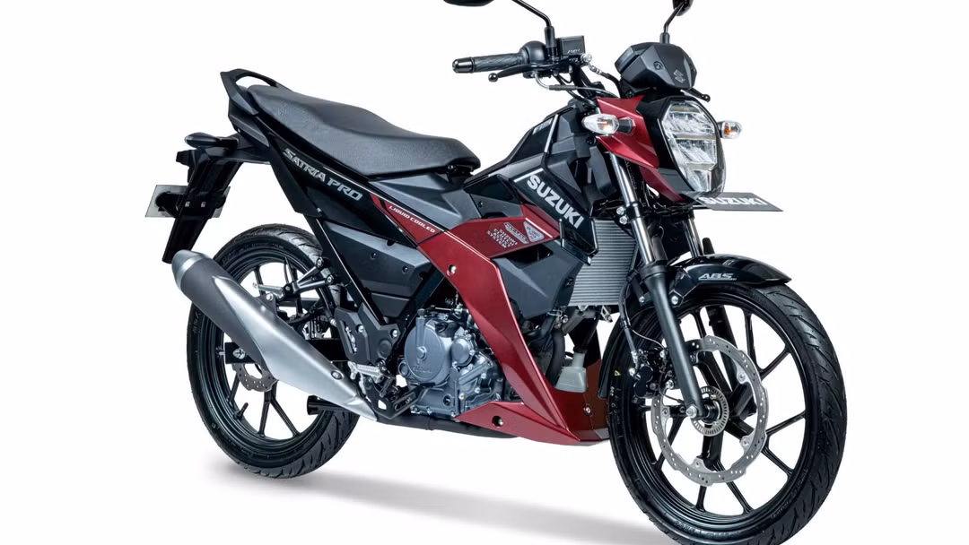 Phiên bản Suzuki Satria Pro được nâng cấp đáng kể với thiết kế đầu xe mới, phanh ABS cùng nhiều tiện ích hiện đại như khóa thông minh và kết nối điện thoại. Ảnh: Suzuki.