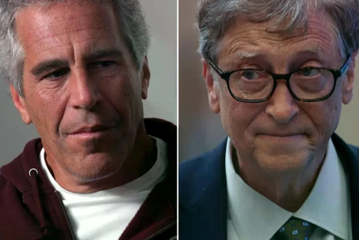 Jeffrey Epstein và Bill Gates. Ảnh: Getty.