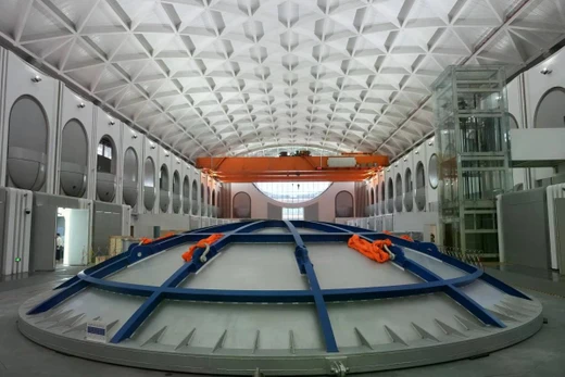 Hình ảnh lõi của tổ hợp lò phản ứng CHIEF1300. Tổ hợp CHIEF1900 mới nhất do Tập đoàn Điện hạt nhân Thượng Hải chế tạo và đã được vận chuyển đến Đại học Chiết Giang tuần trước để lắp đặt. Ảnh: Xinhua.