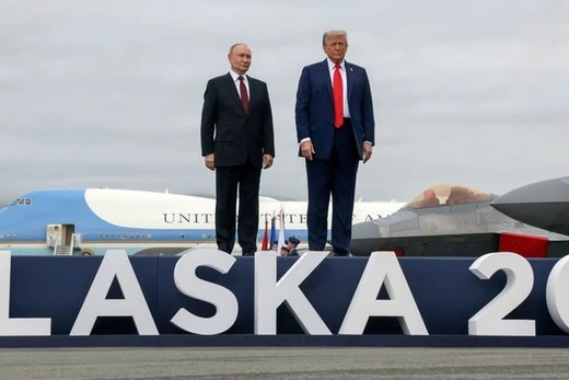 Tổng thống Mỹ Donald Trump gặp Tổng thống Nga Vladimir Putin tại Anchorage, Alaska, Mỹ, ngày 15/8/2025. Ảnh: Sputnik.