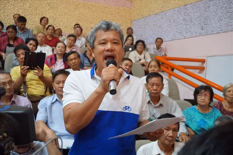 Cử tri Nguyễn Văn Khương. Ảnh: Lao Động