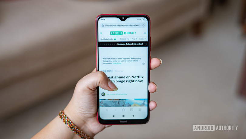 Màn hình trên chiếc Redmi 8 (Ảnh: Android Authority) Màn hình trên chiếc Redmi 8 (Ảnh: Android Authority)