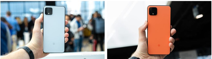Phiên bản màu trắng và màu cam của dòng Pixel 4 (Ảnh: Android Authority) Phiên bản màu trắng và màu cam của dòng Pixel 4 (Ảnh: Android Authority)