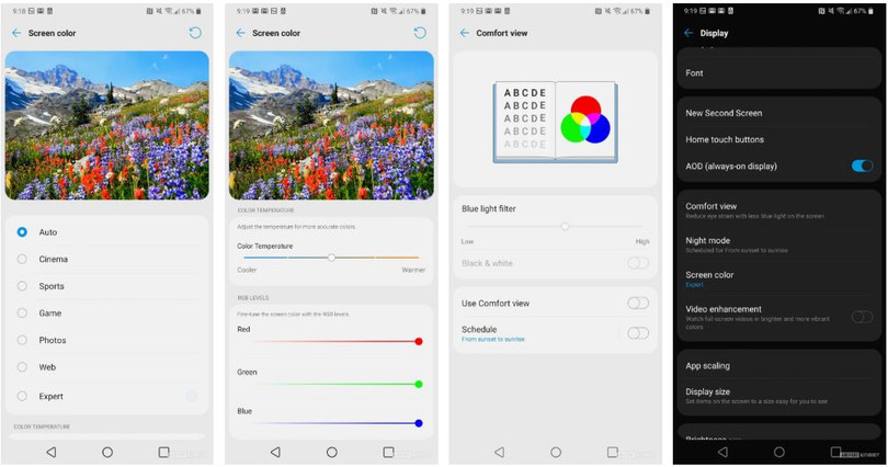 Bạn có thể dễ dàng chỉnh lại màu màn hình hiển thị theo ý mình (Ảnh: Android Authority)