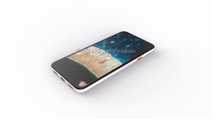 Màn hình của chiếc Google Pixel 4a (Ảnh: 9mobiles)