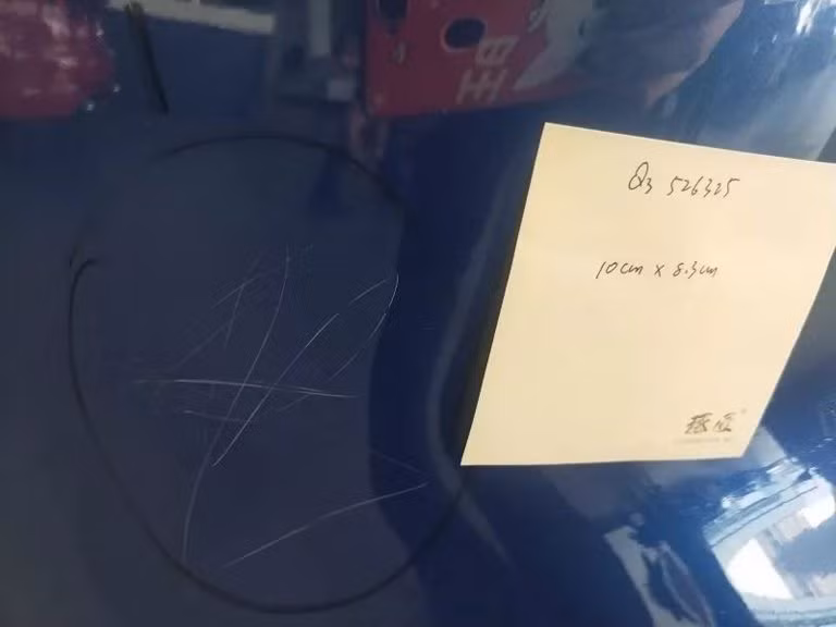 Những vết xước do cô bé gây ra (Ảnh: ODD)