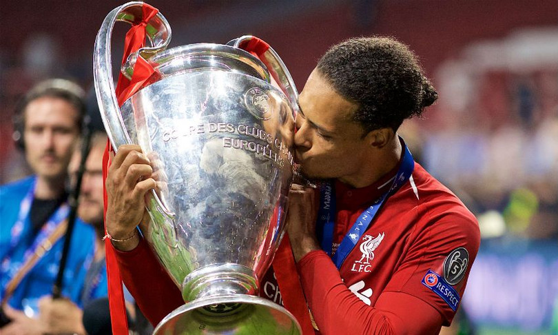 Virgil van Dijk xuất sắc giành được danh hiệu Champions League cùng với Liverpool (Ảnh: Liverpool FC)