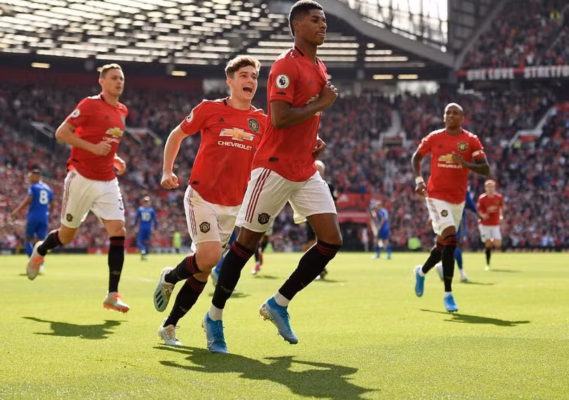 Bàn thắng duy nhất của Rasford giúp cho MU giành được 3 điểm trên sân nhà (Ảnh: The Independent)