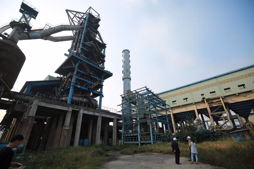 Nhà máy gang thép Thái Nguyên.