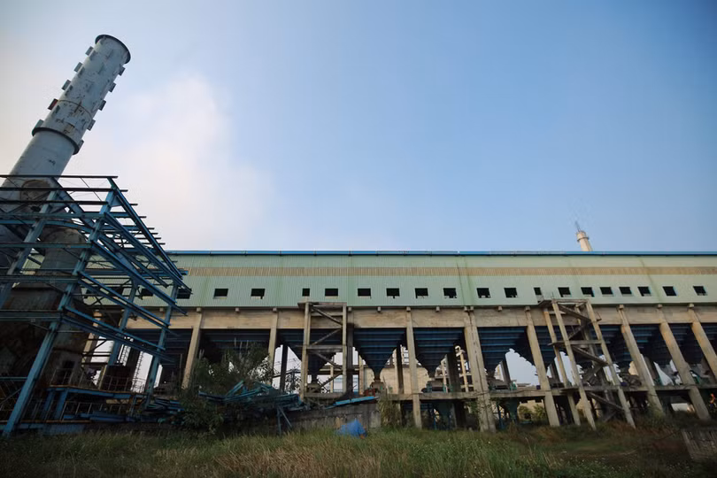 Nhà máy gang thép Thái Nguyên.