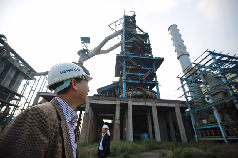 Nhà máy gang thép Thái Nguyên.