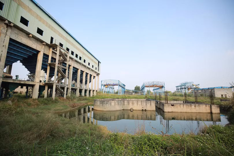 Nhà máy gang thép Thái Nguyên.