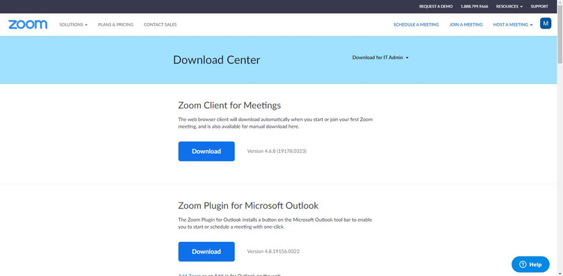 Download phần mềm Zoom về máy (Ảnh: Zoom)
