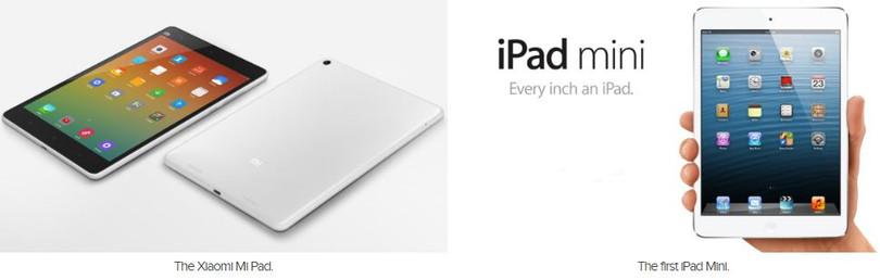 Thiết kế được cho là đạo nhái iPad Mini của chiếc Mi Pad (Ảnh: Android Authority) Thiết kế được cho là đạo nhái iPad Mini của chiếc Mi Pad (Ảnh: Android Authority)