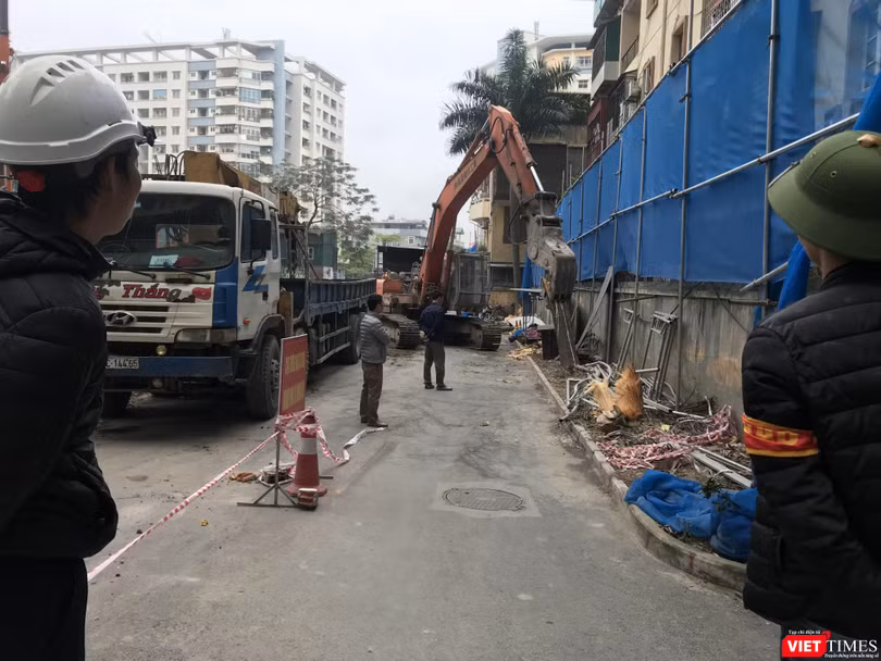Công trình Trường Tiểu học đang bước đầu thi công