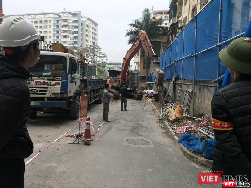 Công trình Trường Tiểu học đang bước đầu thi công