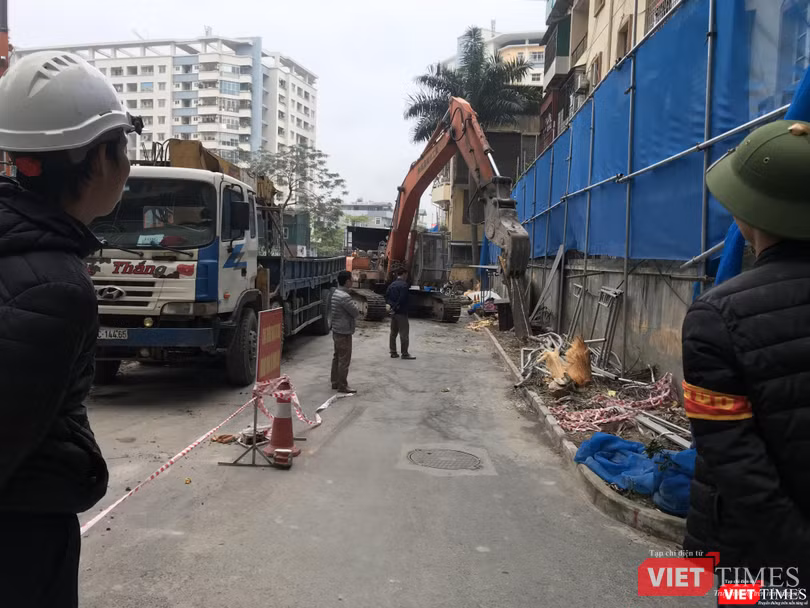 Công trình Trường Tiểu học đang bước đầu thi công