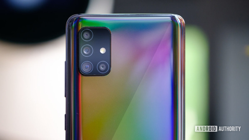Cụm 4 camera sau trên Galaxy A51 (Ảnh: Android Authority)