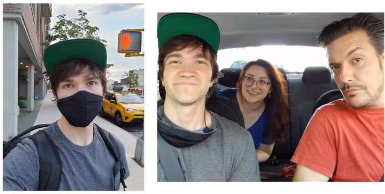 Ảnh chụp selfie trên chiếc LG Velvet (Ảnh: Android Authority)