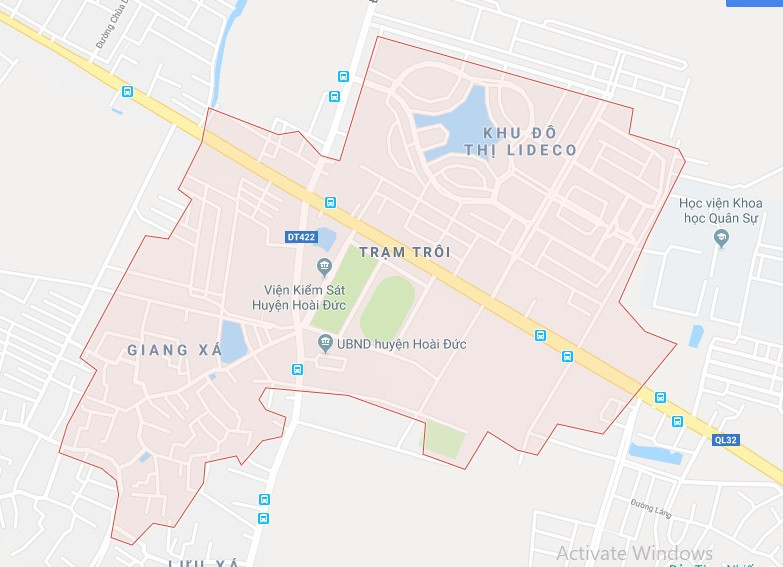 Thị trấn Trạm Trôi được quy hoạch thành Trung tâm của huyện Hoài Đức.