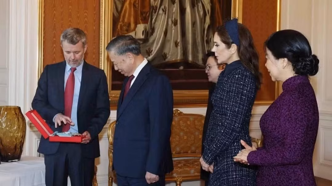 Nhà vua Đan Mạch trao Huân chương Voi cho Tổng bí thư, Chủ tịch nước Tô Lâm