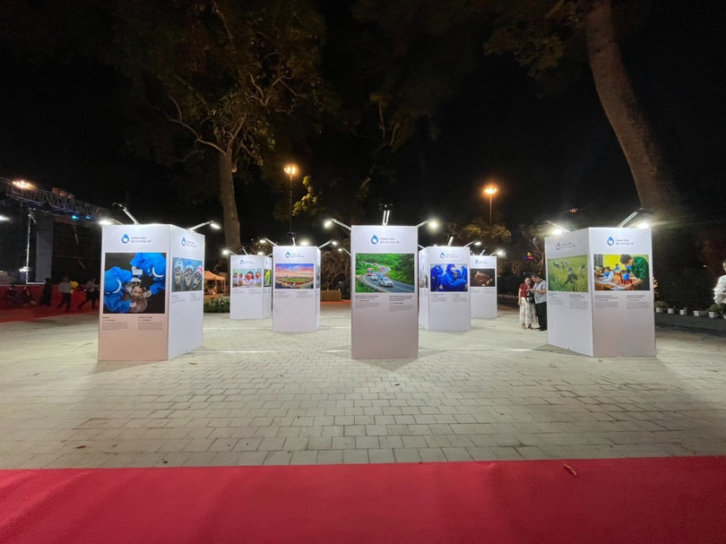 Không gian trưng bày những hình ảnh về đại dịch – ký ức tập thể của TP.HCM. Ảnh: Diệu Huyền