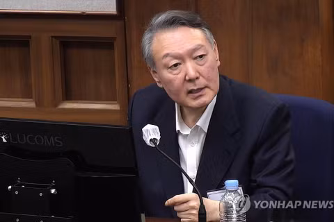 Cựu Tổng thống Hàn Quốc Yoon Suk-yeol, người đang đối mặt với mức án tử hình tại phiên tòa phúc thẩm. Ảnh: Yonhap.