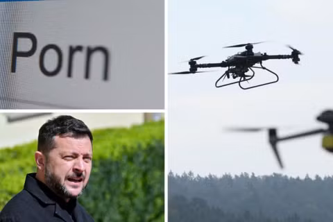 Ukraine đang tìm kiếm nguồn thu tài chính từ công nghiệp khiêu dâm dùng để mua UAV. Ảnh: TheAustralian.