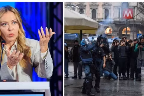Đối phó với các cuộc biểu tình biến thành bạo loạn, chính phủ Italy của Thủ tướng Giorgia Meloni đã khẩn cấp thông qua sắc lệnh an ninh mới và triển khai 500 binh sĩ quân đội tới Milan. Ảnh: QQnews.