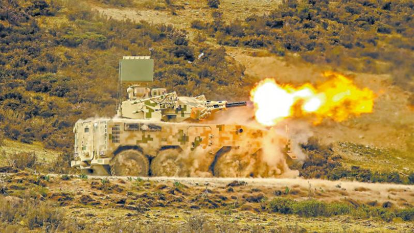 Hệ thống Type 625 tham gia cuộc tập trận bắn đạn thật. Ảnh: Tukungpao.