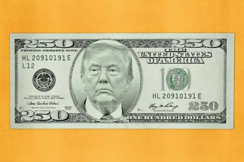 Đề xuất phát hành đồng tiền mệnh giá 250 USD của dân biểu Cộng hòa bị chỉ trích. Ảnh: QQnews.