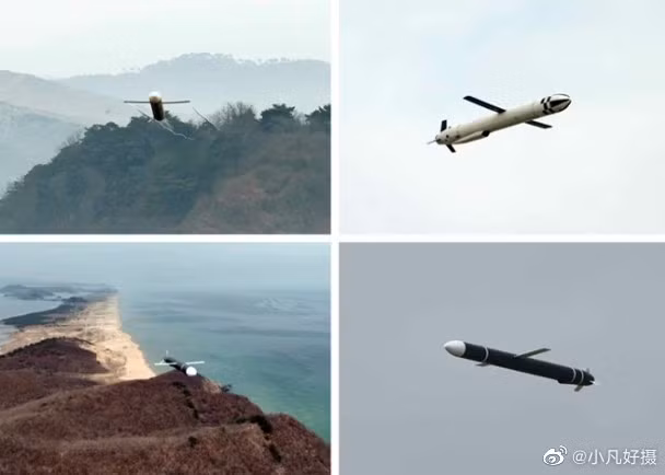 Hình ảnh các tên lửa hành trình của Triều Tiên được thử nghiệm hôm 22/3 (Ảnh: NetEasy).