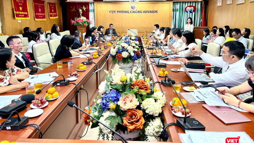 Cục Phòng, chống HIV/AIDS (Bộ Y tế) cùng các tổ chức quốc tế cung cấp thông tin cho báo chí về tình hình HIV ở Việt Nam năm 2023