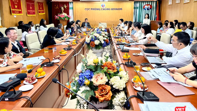 Cục Phòng, chống HIV/AIDS (Bộ Y tế) cùng các tổ chức quốc tế cung cấp thông tin cho báo chí về tình hình HIV ở Việt Nam năm 2023