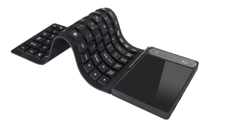 Độc đáo PC mini tích hợp trong bàn phím dẻo kèm touchpad ảnh 1