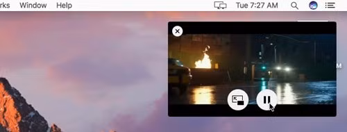 cửa sổ PiP hoàn toàn tách biệt khỏi trình duyệt Safari. cửa sổ PiP hoàn toàn tách biệt khỏi trình duyệt Safari.