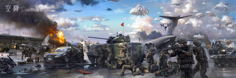 Tranh cổ động phát hành ở Trung Quốc tuyên truyền về cuộc tấn công đánh chiếm Đài Loan (Ảnh: Dwnews).