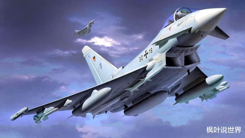 Máy bay chiến đấu Typhoon của châu Âu do Đức, Anh, Italy và Tây Ban Nha cùng phát triển (Ảnh: Fengye).