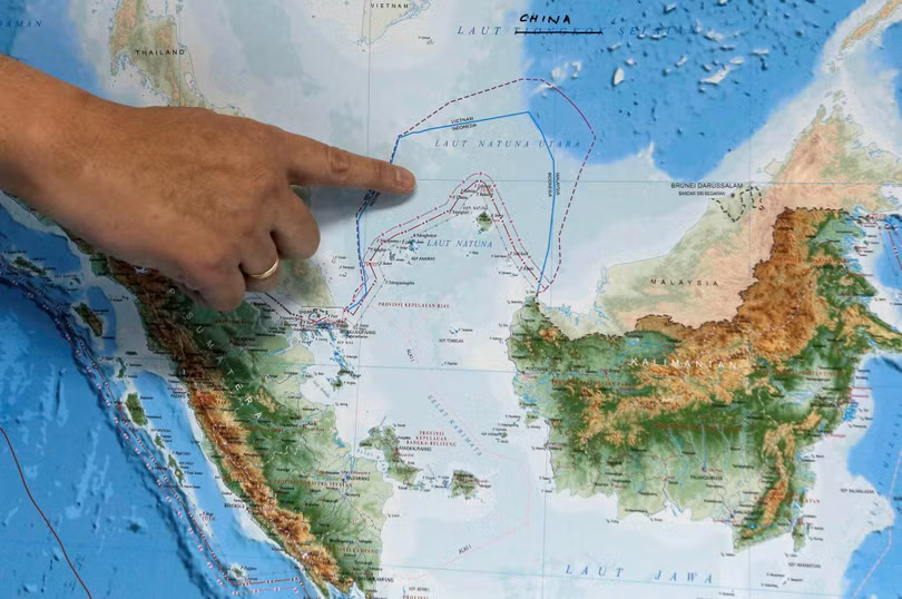 Trung Quốc và Indonesia đang có tranh chấp tại vùng biển Bắc Natuna (Ảnh: Reuters).