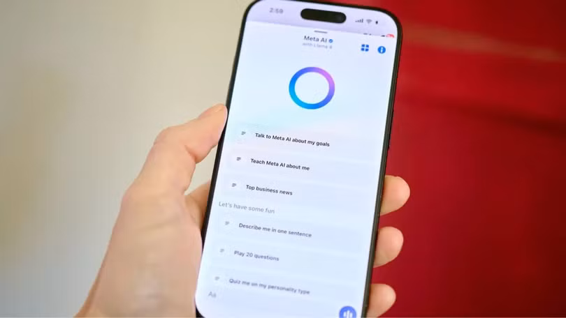 Chatbot AI của Meta. Ảnh: Bloomerg.