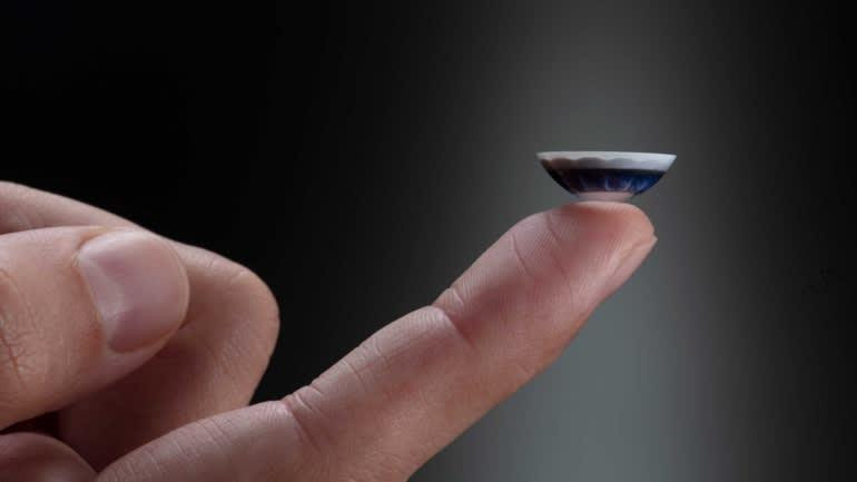 Kính áp tròng của Mojo Vision tích hợp ăng ten để kết nối Internet. Ảnh: Mojo Vision. Kính áp tròng của Mojo Vision tích hợp ăng ten để kết nối Internet. Ảnh: Mojo Vision.