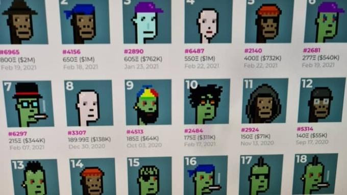 Những hình vẽ của CryptoPunks đơn giản, nhưng có giá hàng nghìn USD nhờ tính "duy nhất" của mình.