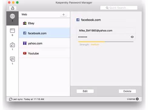 Giao diện Kaspersky